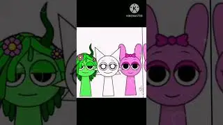 NOT MY VIDEO!!#wenda #pinki #vineria 💚🤍🩷 #sprunki