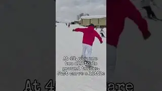 40 years old snowboarder learning ground tricks