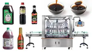 10-Head Red Vinegar Filling Machine-VITOPACK