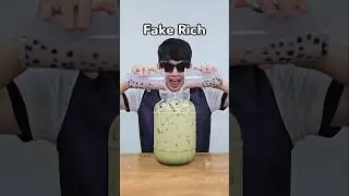 How To Drink Boba 2 -Fake Rich vs Real Rich-