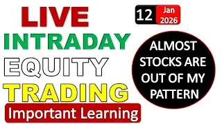 Live Intraday Equity Trading | No Setup No Trade | Important Learning | Beginners Watch