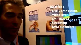 intoPIX IBC2012 JPEG2000 Ultra Low latency demo
