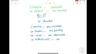 La maison vocabulary in french  les pi&egrave;ces et les meubles The House and it's rooms vocabulary learn 