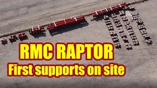 Six Flags Magic Mountain 2021/2022 new RMC Raptor Roller Coaster update by drone