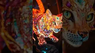 💎 Jewel-Armored Lynx on the Hunt #Shorts