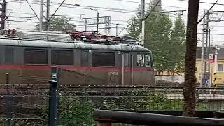 Przejazd lokomotywy  4E - 004 HSL Polska Sp z o o  przez stacje PKP Gliwice