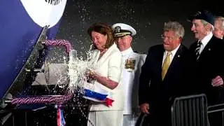 Navy Christens Submarine John Warner - U.S. Navy