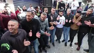 دحية نارية لزفة العريس صلاح رياحي بقيادة الفنان بهاء الجلاد مخيم بلاطة 🔥🔥
