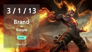 Brand Jungle vs Gragas - EUNE Challenger Patch 13.24
