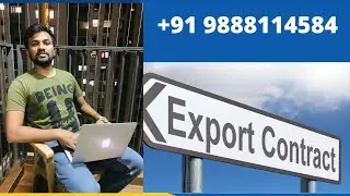 EXPORT CONTRACT I EXPORT IMPORT I #simonraks #exportimport #india