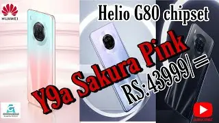 Huawei Y9a sakura pink Unboxing  6.68inch full Display 64mp camera 4300MaH
