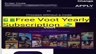 🧐💵💸voot subscription for free using coupon code 🧐🙄 #voot #free