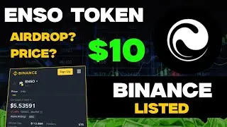 ENSO Airdrop | Binance listing update | ENSO Price Prediction 