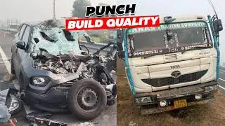Tata Punch VS Tata Truck Crash At High Speed 5 Star Safety or Marketing?