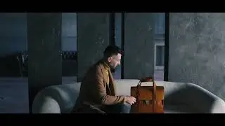 Versace bag made of natural leather - full grain camel leather