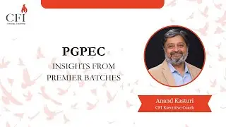 Anand Kasturi opens up on his coaching journey | PGPEC premier batch | CFI