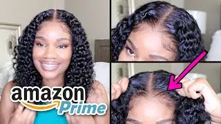 OMG LOOK What I Found On Amazon Prime Pre-Cut Pre-Plucked Glueless Cheap Lace Wig TwinGodesses UNICE