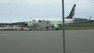 *First Flight* Flair 737-800 first takeoff from Saint John (YSJ).