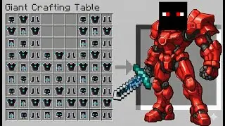 FIZ ARMADURAS GIGANTES no Minecraft!