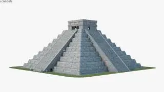 Pyramid of Kukulkan 3D model by 3DModels.org