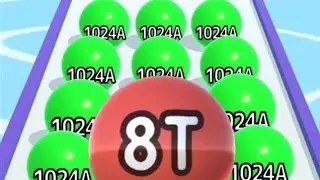 [Unlocked 8 Trillion, 4 Trillion] 2048 Balls 3D vs Ball Run 2048 Merge Number INFINITY MIX Gamesplay