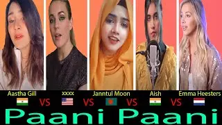 Paani Paani (Badshah) Part-2 | Battle By- Aastha Gill, xxxx, Janntul Moon, Aish and Emma Heesters |