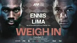 Jaron 'Boots' Ennis Vs Uisma Lima Weigh In | Matchroom Boxing