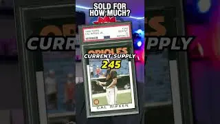 Бейсбольная карточка TOPPS № 340 Кэла Рипкена-младшего, 1986 год, &laquo;Ориолс&raquo;, Зал славы, PSA 10.