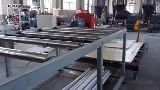 Bangladesh customer---18mm pvc wpc furniture board making machine