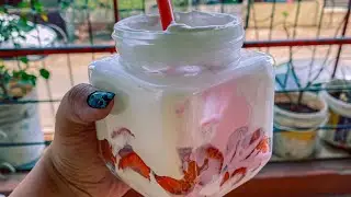 Strawberry With Fresh Cream | Mahabaleshwar Famous Strawberry Cream