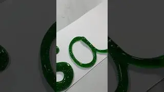 Lettering Your name with Glue ❤️ #shortsart, #viralart , #shortsvideos  satisfying Safa