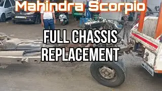 Mahindra Scorpio Full Chassis Replacement (DAY 1)#scorpio