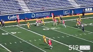 OPFL Junior Varsity - Eric Laffin huge TD run for Cambridge Lions