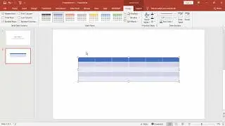 How to insert text above a table in powerpoint 365