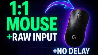How to Get 1:1 MOUSE MOVEMENT 🖱️ (NO DELAY + RAW INPUT)