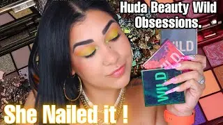 @Hudabeauty  WILD OBSESSION PALETTES | FULL REVIEW! 3 LOOKS! my thoughts on new makeup releases