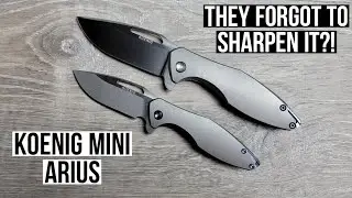 $650 Knife Fails The Cut Test? - Koenig Mini Arius Unboxing (I Still Love It)