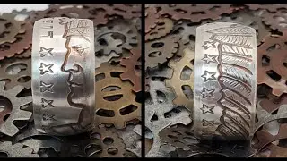 Making One of my Favorite Coin Rings! I absolutely love these! Incuse Indian 1oz Pure Silver Coin.