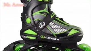 Boys Adjustable Inline Skates Lenexa Viper Black and Green