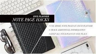 5 PLANNER NOTE PAGE HACKS | How to Use Planner Note Pages