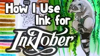 How I Use Ink for INKTOBER - My INK SUPPLIES for Inktober 2021
