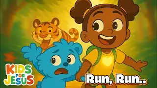 🌳 Walking Through the Forest with Jesus | 🐸 Fun Christian Song for Kids about Faith and Courage
