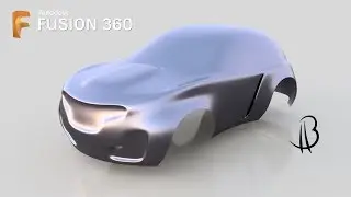 Car Design Speedrun 3:1 - Using Autodesk Fusion 360 - form exploration