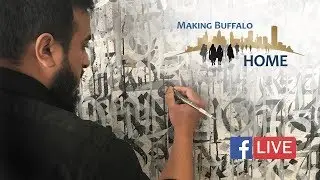 Calligraphy Artist Muhammad Zaman is Making Buffalo Home