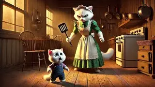 Mother cat mistreats the kitten really badly😿 #catstory #catvideos #catlover #cat #aicat #kitten