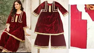 Velvet Kurti Palazzo Set 😍 | Winter Special Elegant Look ✨