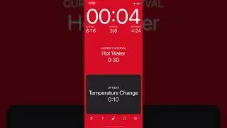 App Based Interval Timer Using Seconds Pro for Contrast Showers (ContrastShowers.com)