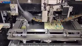 Radial insertion machine for PCB assembly