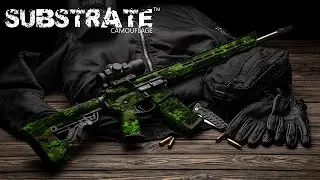 AR-15 Substrate Camo Gun Skin Vinyl Wraps | GunWraps