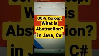 What is abstraction in java interview questions | abstraction in java | in c++ 